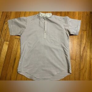 Vintage 70s Lord Jeff 100% Cotton Size Large Checkered Retro Shirt